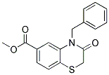 METHYL 4-BENZYL-3-OXO-3,4-DIHYDRO-2H-1,4-BENZOTHIAZINE-6-CARBOXYLATE 结构式