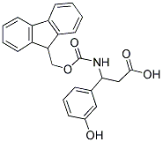 FMOC-DL-3-(3-HYDROXYPHENYL)-3-AMINO-PROPIONIC ACID 结构式