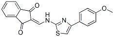 2-(((4-(4-METHOXYPHENYL)-2,5-THIAZOLYL)AMINO)METHYLENE)INDANE-1,3-DIONE 结构式