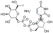 URIDINE DIPHOSPHO-D-[6-3H]GALACTOSE, AMMONIUM SALT 结构式