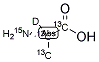 L-ALANINE (U-13C3; 15N; 2-D) 结构式