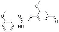 2-(4-FORMYL-2-METHOXYPHENOXY) ACETIC ACID, N-(3-METHOXYPHENYL)AMIDE 结构式