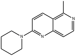 5-METHYL-2-PIPERIDINO[1,6]NAPHTHYRIDINE 结构式