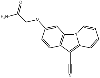 2-((10-氰基吡啶并[1,2-A]吲哚-3-基)氧基)乙酰胺 结构式