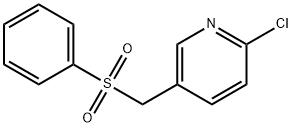 (6-Chloro-3-pyridinyl)methyl phenyl sulfone 结构式