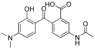 4'-ACETAMIDO-2'-CARBOXY-4-DIMETHYLAMINO-2-HYDROXYBENZOPHENONE 结构式