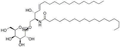 N-硬脂酰神经鞘氨醇半乳糖苷 结构式