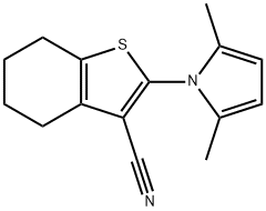 2-(2,5-DIMETHYL-1H-PYRROL-1-YL)-4,5,6,7-TETRAHYDRO-1-BENZOTHIOPHENE-3-CARBONITRILE 结构式