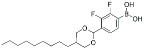 2,3-DIFLUORO-4-(5-NONYL-1,3-DIOXAN-2-YL)PHENYLBORONIC ACID 结构式
