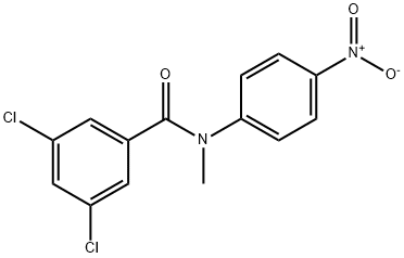 3,5-dichloro-N-methyl-N-(4-nitrophenyl)benzamide 结构式