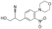 3-HYDROXY-2-(4-MORPHOLINO-3-NITROBENZYL)PROPANENITRILE 结构式