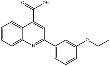 2-(3-乙氧苯基)-喹啉-4-羧酸 结构式