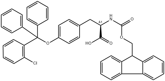 FMOC-D-TYR(2-CLTRT)-OH 结构式