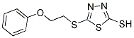 5-[(2-PHENOXYETHYL)SULFANYL]-1,3,4-THIADIAZOL-2-YLHYDROSULFIDE 结构式