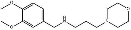 N-(3,4-二甲氧基苄基)-3-吗啉丙烷-1-胺 结构式