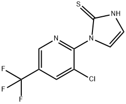 1-[3-CHLORO-5-(TRIFLUOROMETHYL)-2-PYRIDINYL]-1H-IMIDAZOL-2-YLHYDROSULFIDE 结构式
