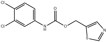 1,3-THIAZOL-5-YLMETHYL N-(3,4-DICHLOROPHENYL)CARBAMATE 结构式