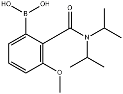 [2-[二(丙-2-基)氨基甲酰]-3-甲氧基-苯基]硼酸 结构式