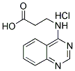3-(喹唑啉-4-基氨基)丙酸盐酸盐 结构式