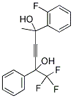 2-(2-FLUOROPHENYL)-5-PHENYL-6,6,6-TRIFLUOROHEX-3-YNE-2,5-DIOL 结构式