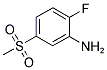 2-氟-5-甲基磺酰苯胺 结构式