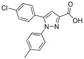 5-(4-CHLOROPHENYL)-1-(4-METHYLPHENYL)-1H-PYRAZOLE-3-CARBOXYLIC ACID 结构式