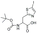 Boc-d, L-Ala-3-[2-(5-iodo)thiazole] 结构式