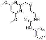 N-[2-[(4,6-DIMETHOXYPYRIMIDIN-2-YL)METHYLTHIO]ETHYL]-N'-PHENYLTHIOUREA 结构式