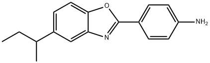 4-(5-仲丁基-苯并恶唑-2-基)-苯基胺 结构式