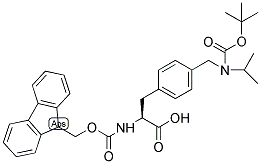 FMOC-L-PHE(4-CH2NIPR-BOC) 结构式