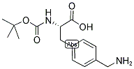 BOC-4-(AMINOMETHYL)-L-PHENYLALANINE 结构式