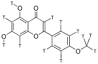 ACACETIN, [3H(G)] 结构式