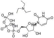 URIDINE 5'-[GAMMA-32P]TRIPHOSPHATE, TRIETHYLAMMONIUM SALT 结构式