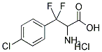 2-AMINO-3-(4-CHLORO-PHENYL)-3,3-DIFLUORO-PROPIONIC ACID HCL 结构式