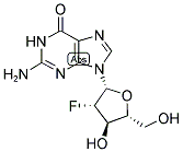 2-AMINO-9-((2R,3S,4R,5R)-3-FLUORO-4-HYDROXY-5-HYDROXYMETHYL-TETRAHYDRO-FURAN-2-YL)-1,9-DIHYDRO-PURIN-6-ONE 结构式