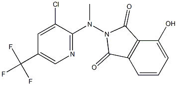 2-[[3-CHLORO-5-(TRIFLUOROMETHYL)-2-PYRIDINYL](METHYL)AMINO]-4-HYDROXY-1H-ISOINDOLE-1,3(2H)-DIONE 结构式