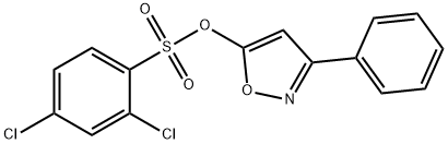 3-PHENYL-5-ISOXAZOLYL 2,4-DICHLOROBENZENESULFONATE 结构式