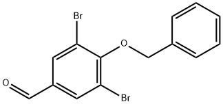 4-苄氧基-3,5-二溴苯甲醛 结构式