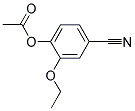 4-CYANO-2-ETHOXYPHENYL ACETATE 结构式