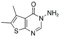 3-AMINO-5,6-DIMETHYL-3H-THIENO[2,3-D]PYRIMIDIN-4-ONE 结构式