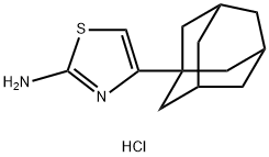 4-(1-ADAMANTYL)-2-AMINOTHIAZOLEHYDROCHLORIDE 结构式