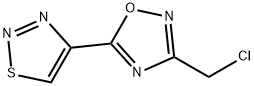 3-(氯甲基)-5-(1,2,3-噻二唑-4-基)-1,2,4-噁二唑 结构式