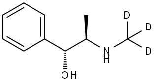 D-PSEUDOEPHEDRINE (D3) 结构式