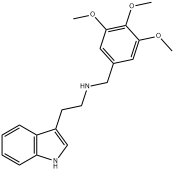 [2-(1H-INDOL-3-YL)-ETHYL]-(3,4,5-TRIMETHOXY-BENZYL)-AMINE 结构式