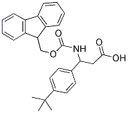 FMOC-DL-3-(4-TERT-BUTYLPHENYL)-3-AMINO-PROPIONIC ACID 结构式