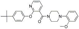 2-(4-(TERT-BUTYL)PHENOXY)(3-PYRIDYL) 4-(2-METHOXYPHENYL)PIPERAZINYL KETONE 结构式