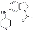 1-ACETYL-N-(1-METHYLPIPERIDIN-4-YL)-2,3-DIHYDRO-(1H)-INDOLE-6-AMINE 结构式