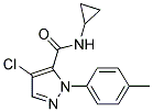 4-CHLORO-N-CYCLOPROPYL-1-(4-METHYLPHENYL)-1H-PYRAZOLE-5-CARBOXAMIDE 结构式