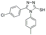 5-(4-CHLOROPHENYL)-4-(4-METHYLPHENYL)-4H-1,2,4-TRIAZOLE-3-THIOL 结构式