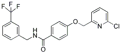 4-[(6-CHLOROPYRIDIN-2-YL)METHOXY]-N-[3-(TRIFLUOROMETHYL)BENZYL]BENZAMIDE 结构式